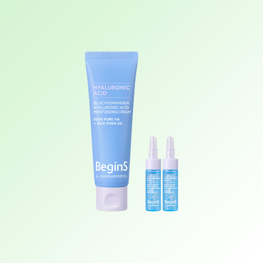 JUNG SAEM MOOL BeginS Blue Hydrangea Hyaluronic Acid Moisturizing Cream