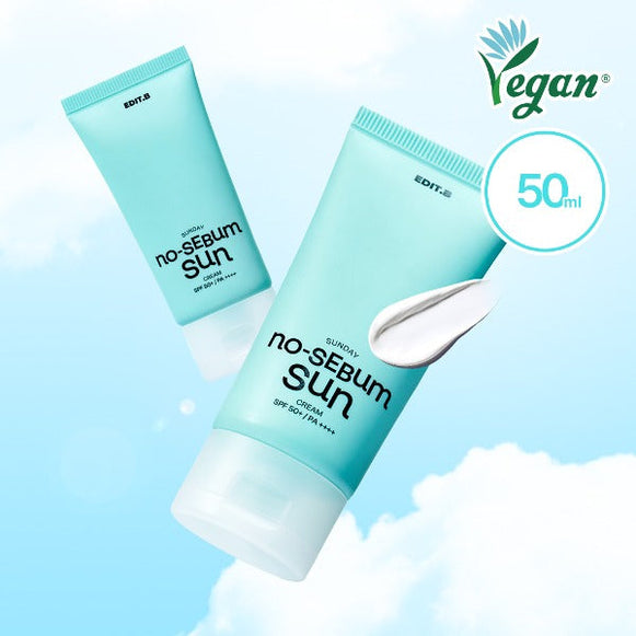 EDIT.B Sunday No-Sebum Sun Cream 50ml SPF50+ PA ++++ en stock sur Ma Petite Corée