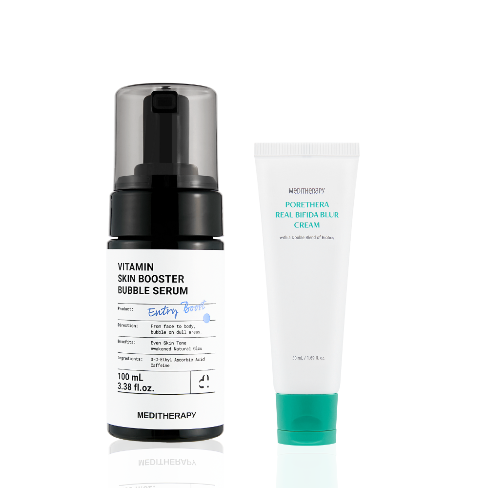 MEDITHERAPY Vitamin Bubble Serum 100ml + Blur Cream 50ml Duo