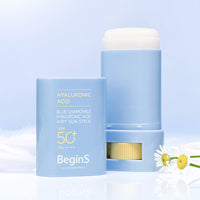 JUNG SAEM MOOL BeginS Blue Chamomile Hyaluronic Acid Airy Sun Stick - stick solaire coréen, vue 2