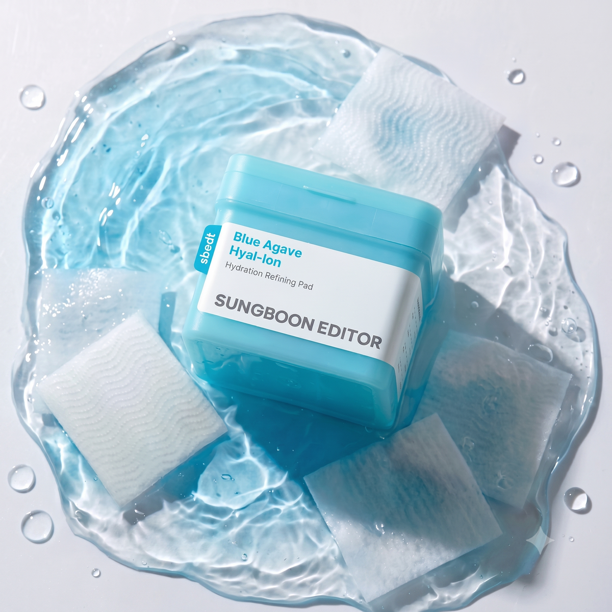 SUNGBOON EDITOR Blue Agave Hyaluronic Pads toner 60 pièces
