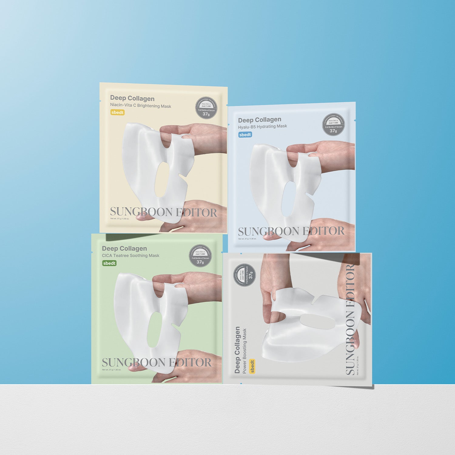 SUNGBOON EDITOR Deep Collagen Masque en tissu 12 pièces