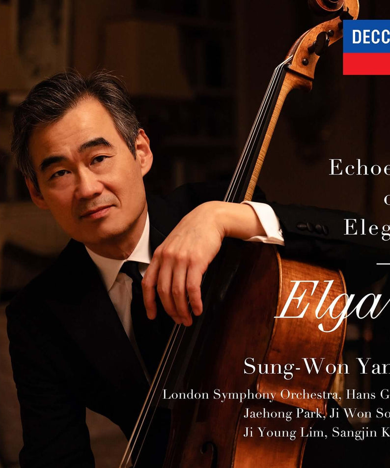 YANG SUNGWON - [ : ] - Album Kpop, photo Sung-Won Yang au violoncelle, décor concert London Symphony Orchestra