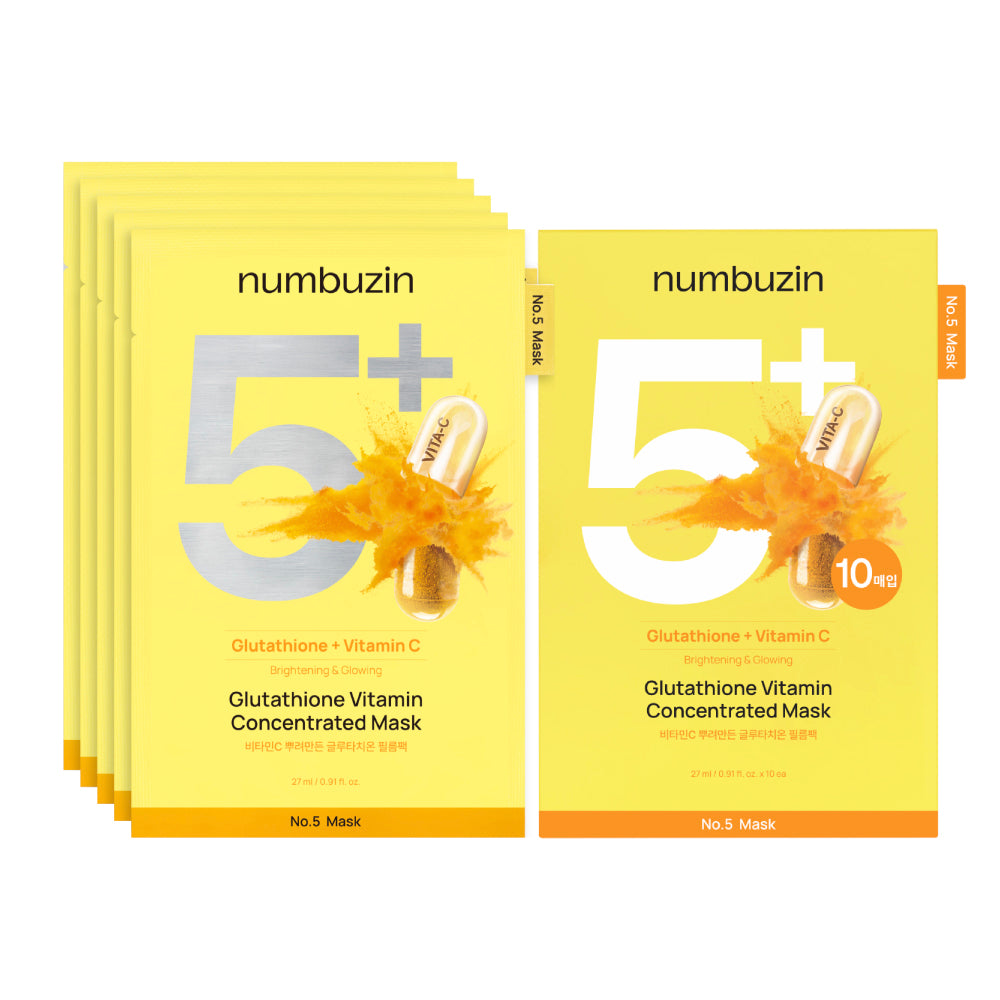 NUMBUZIN No.5 Vitamin C Sprayed Glutathione Film Pack 10 Sheets