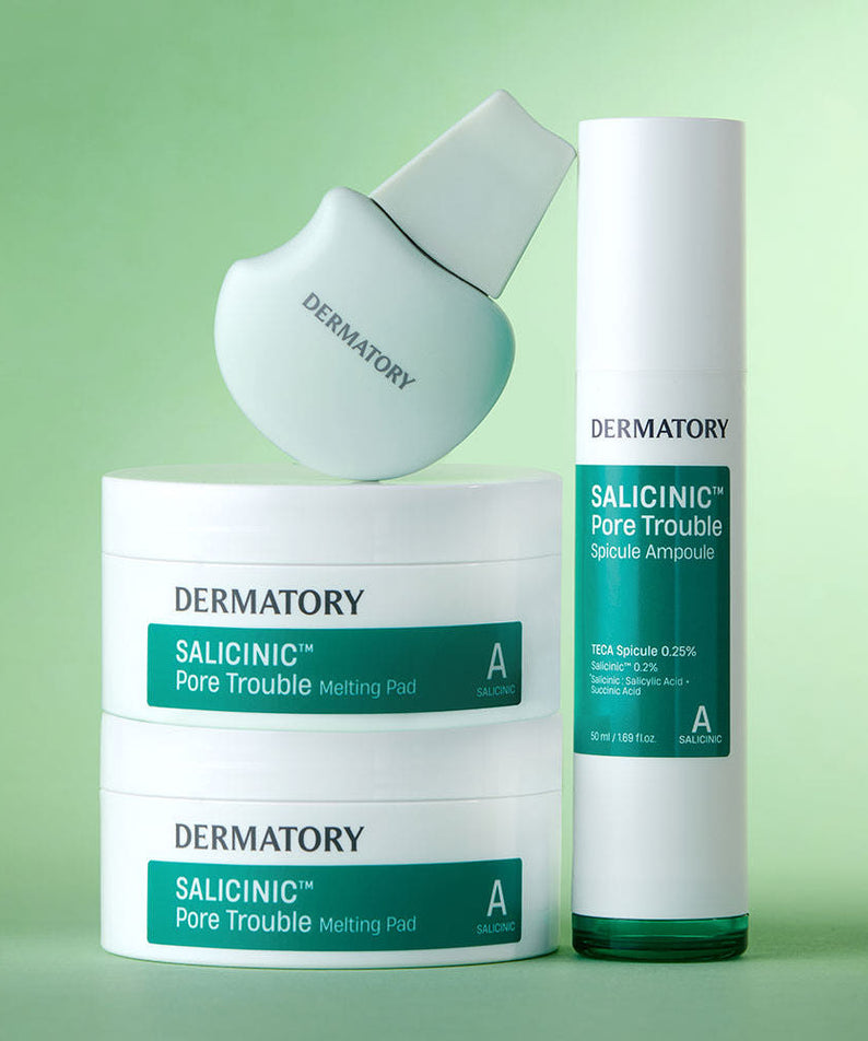 DERMATORY Salicylic Pore Trouble Melting Pad x 2 + Spikele Ampoule + Cleanser