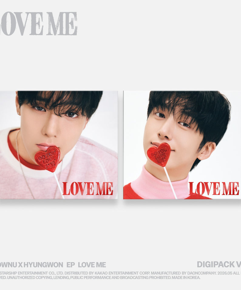 SHOWNU X HYUNGWON - EP [LOVE ME] (DIGIPACK VER.) (SHOWNU VER. / HYUNGWON VER.) (Limited) (Random 1 of 2) - Album Kpop Ma Petite Corée