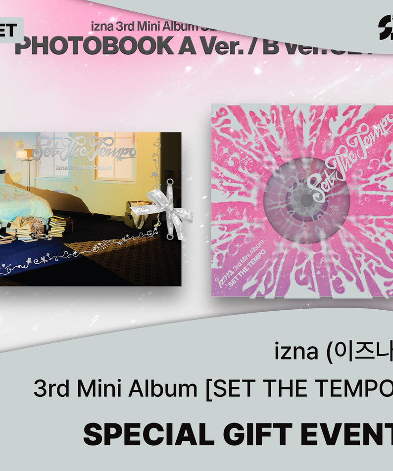 izna - [SET THE TEMPO] (PHOTOBOOK A Ver. / PHOTOBOOK B Ver.) (Set of 2) - Album Kpop Ma Petite Corée