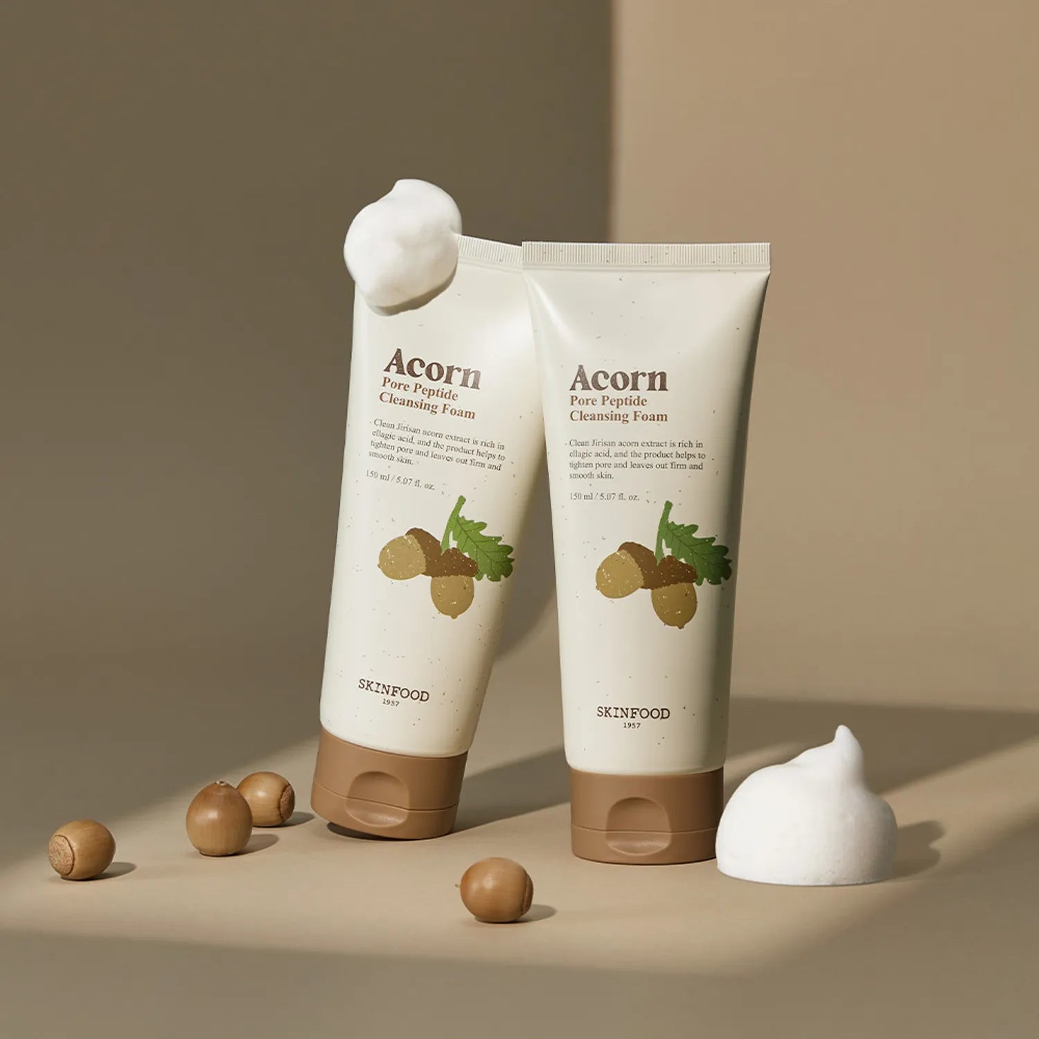 SKINFOOD Acorn Pore Peptide Cleansing Foam 150ml