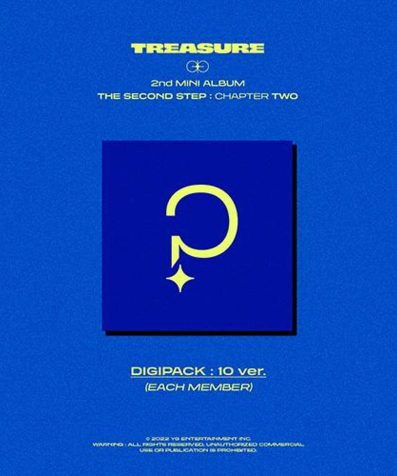 TREASURE - 2nd MINI ALBUM [THE SECOND STEP : CHAPTER TWO] (DIGIPACK ver.) ver. - Album Kpop, digipack bleu devant.