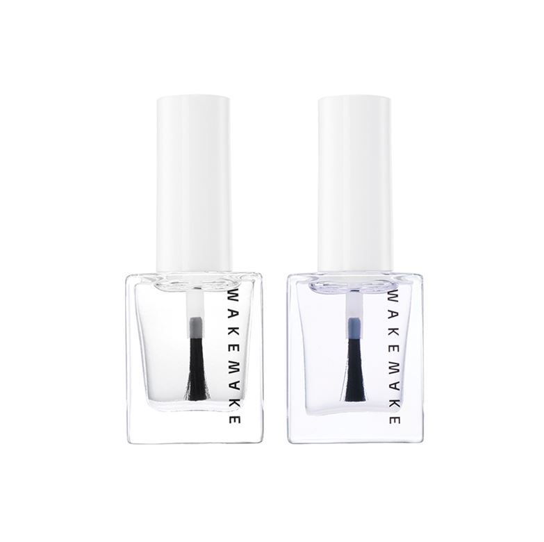 WAKEMAKE Nail Gun Top & Base Coat Duo - Soin pour ongles coréen