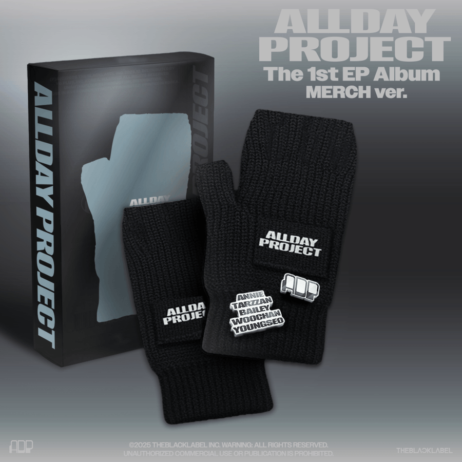 ALLDAY PROJECT - The 1st EP Album [ALLDAY PROJECT](MERCH ver.)(FINGERLESS GLOVES ver.) - Album Kpop