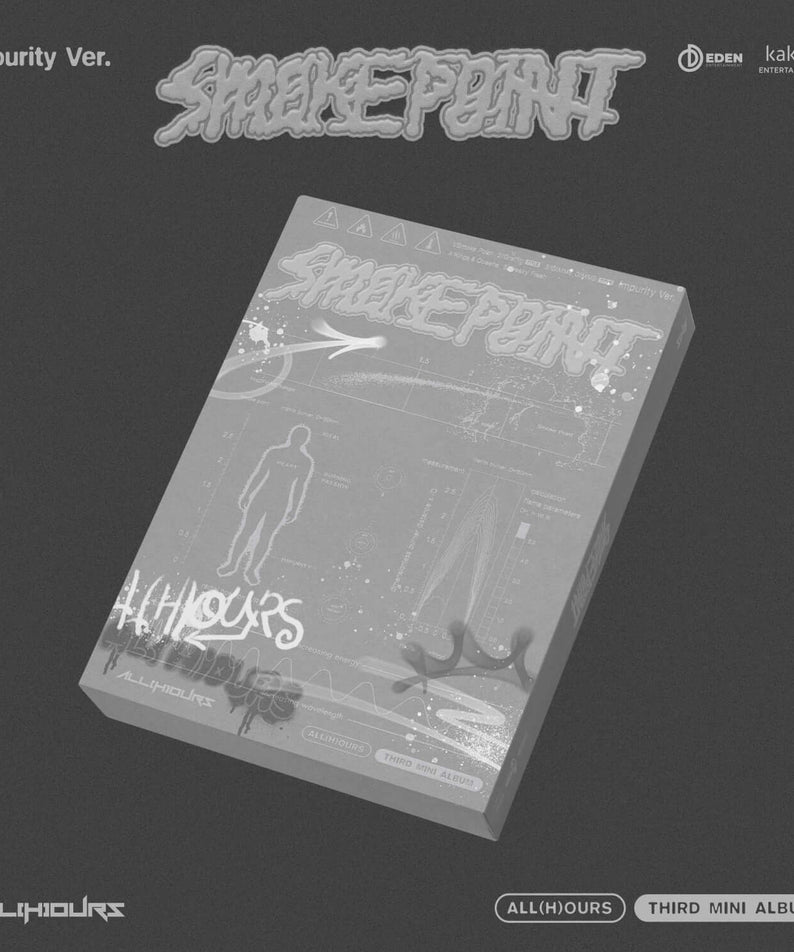 ALL(H)OURS - THIRD MINI ALBUM [Smoke Point] (Impurity ver.) - Album Kpop, pochette sombre avec design fumée, marque ALL(H)OURS