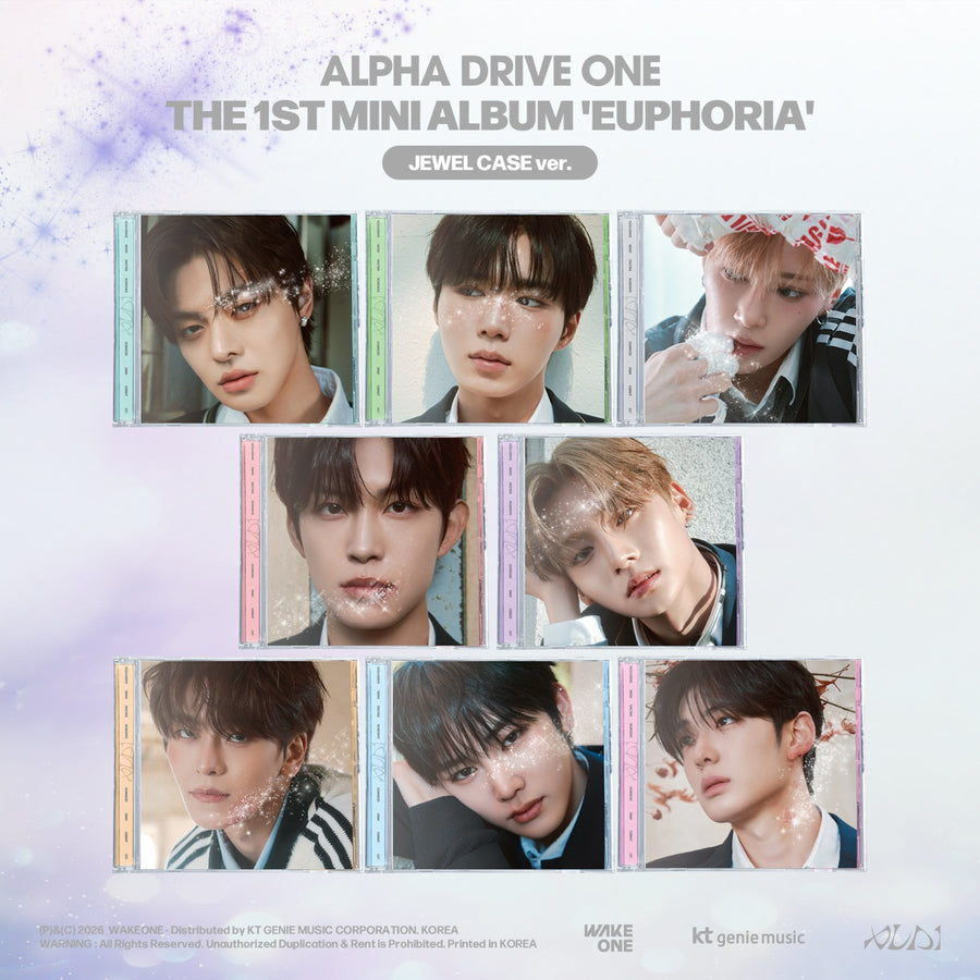 ALPHA DRIVE ONE - THE 1ST MINI ALBUM [EUPHORIA] (JEWEL CASE ver.) (Random 1 of 8) - Album Kpop