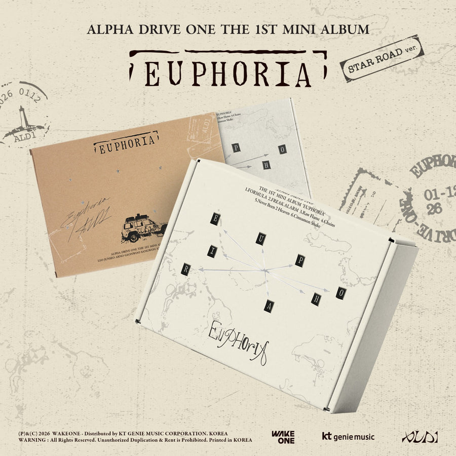 ALPHA DRIVE ONE - THE 1ST MINI ALBUM [EUPHORIA] (STAR ROAD ver.) - Album Kpop