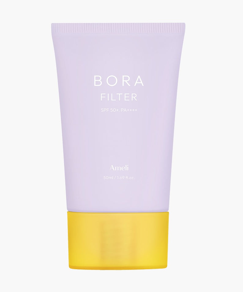 AMELI Complement Series Bora Filter 50ml, tube violet/jaune sur fond clair, visuel produit de la marque.