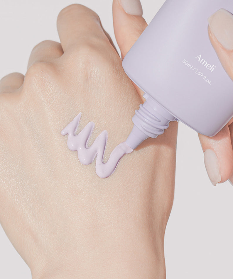 AMELI Complement Series Bora Filter 50ml : application sur peau avec flacon Ameli, texture crème visuelle