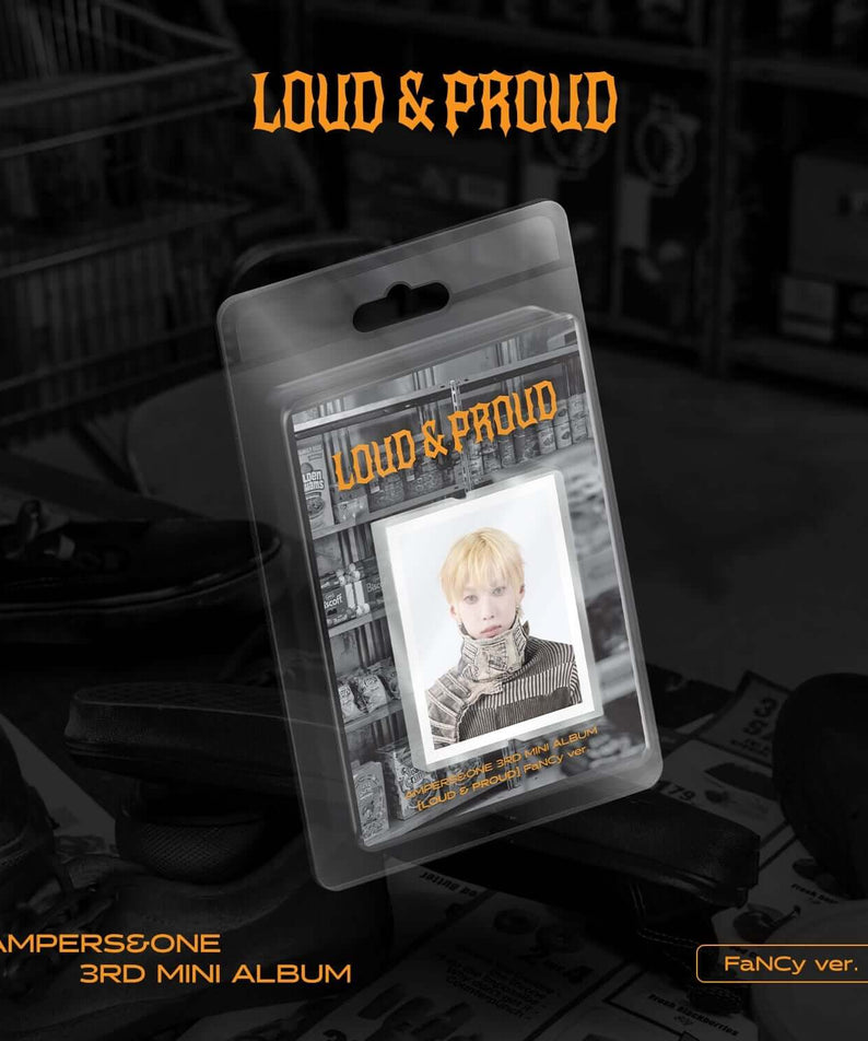 AMPERS&ONE - 3rd Mini Album [LOUD & PROUD] (FaNCy ver.) LIMITED EDITION - album Kpop, visuel avec boîtier et photo du membre.
