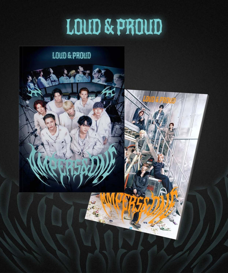 AMPERS&ONE - 3rd Mini Album [LOUD & PROUD] (Set of 2) - Album Kpop, coffret versions, visuel noir et groupe, collection