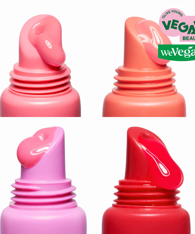 Teintes vibrantes de AMUSE TINT BALM KEYRING, options beauté véganes, parfaites pour des lèvres éclatantes.