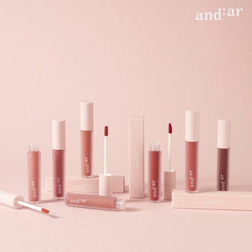 AND:AR Matte Lip Color Velvet Tint en stock sur Ma Petite Corée