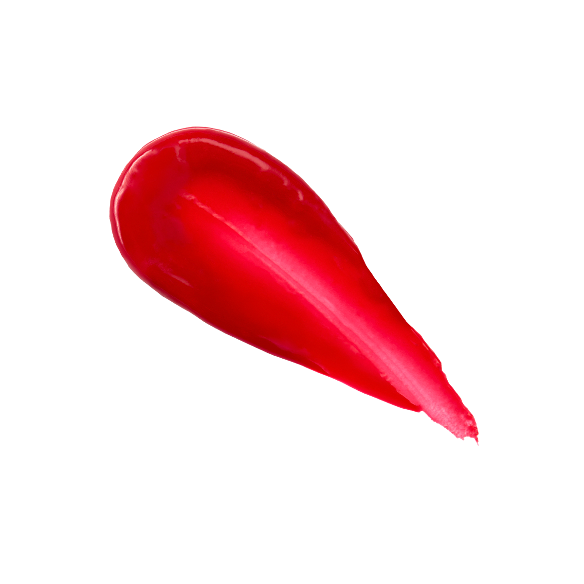 ANILLO Petal Glow Balm, baume rouge brillant sur fond noir, flacon produit isolé en studio.