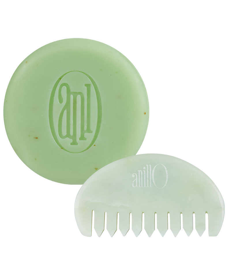 ANILLO Special Scalp Care Set (Shampoo Bar & Jade GuaSha Comb) disponible sur Ma petite Coree, ton Eshop 100% K-beauty en direct de Seoul