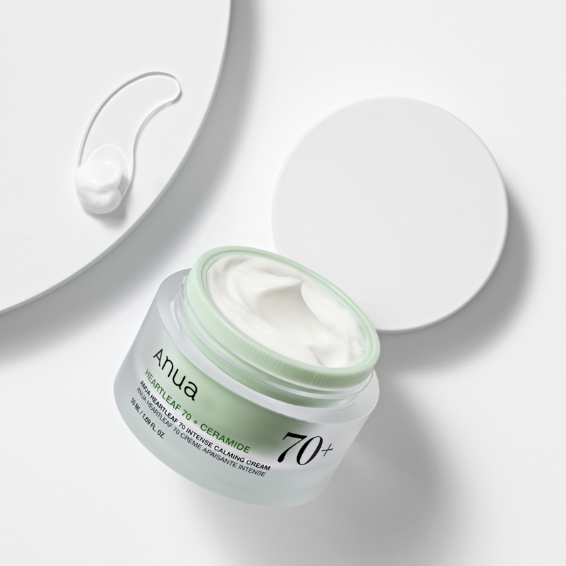 ANUA Heartleaf 70 + Ceramide Intense Calming Cream 50ml disponible sur Ma petite Coree, ton Eshop 100% K-beauty en direct de Seoul