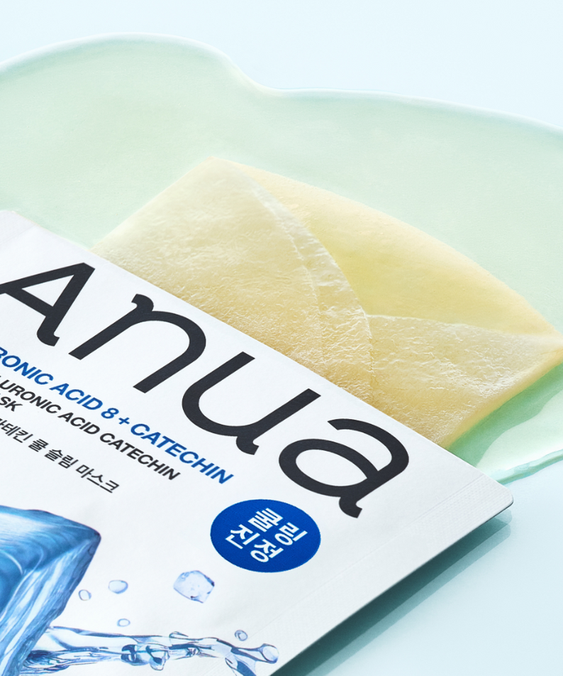 ANUA 8 Hyaluronic Acid Catechin Cool Slim Mask 1 Shets