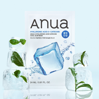 ANUA 8 Hyaluronic Acid Catechin Cool Slim Mask 1 Shets