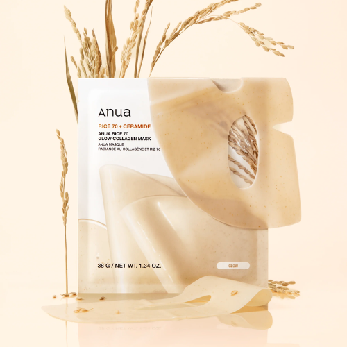 ANUA Rice 70 Glow Collagen Mask (4 sheets)