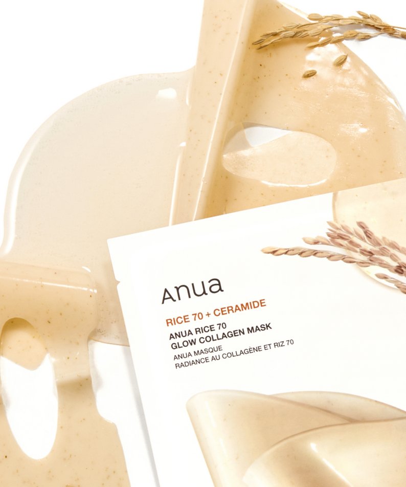 ANUA Rice 70 Glow Collagen Mask (4 sheets)