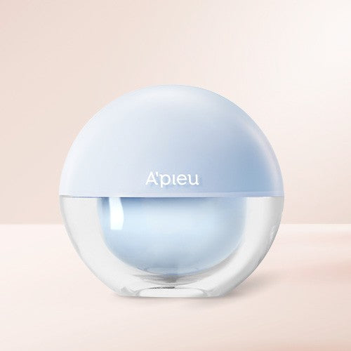 A'PIEU Waterlock Pudding Tangled Tone-Up Cream 20ml de la marque A'PIEU, flacon bleu sur fond beige.