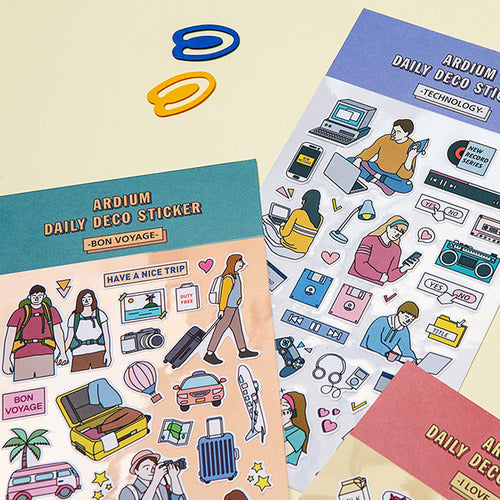 ARDIUM Daily Deco Stickers disponible sur Ma petite Coree, ton Eshop 100% K-beauty en direct de Seoul