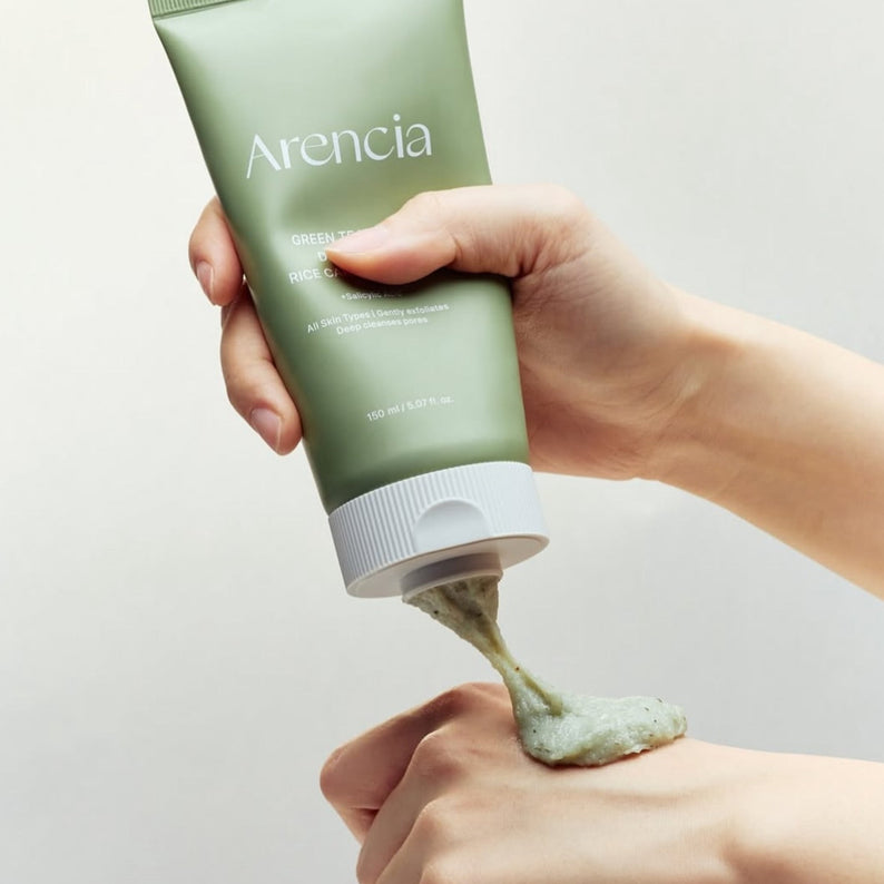 ARENCIA Green Tea + LHA Deep Pore Rice Cake Soap 150ml disponible sur Ma petite Coree, ton Eshop 100% K-beauty en direct de Seoul