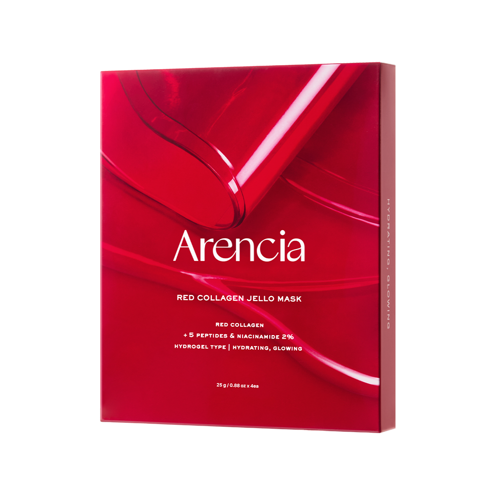 ARENCIA Red Collagen Gel Mask 4 Sheets