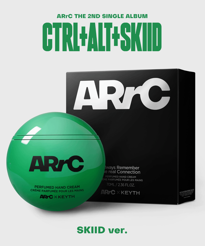 ARRC - [CTRL+ALT+SKIID] Beauty Album (SKIID Ver.) - Album Kpop : coffret noir et crème verte, illustration produit ARRC.