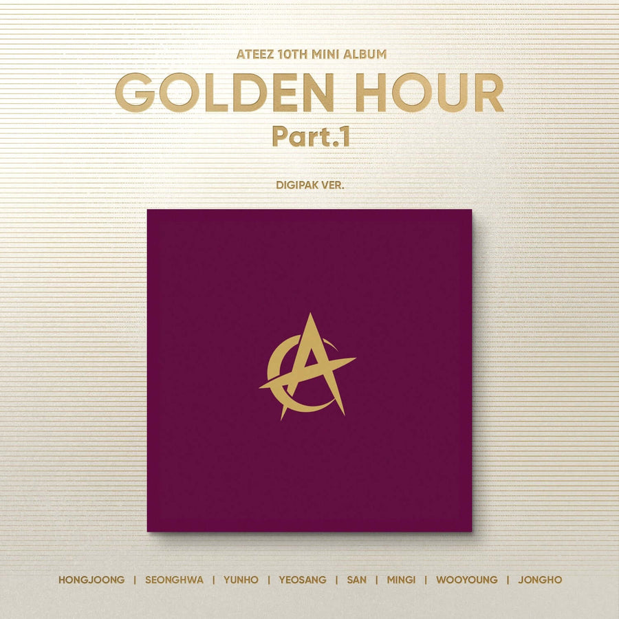 ATEEZ - 10th Album [GOLDEN HOUR : Part.1] (Digipak VER.) (Random) - Album Kpop