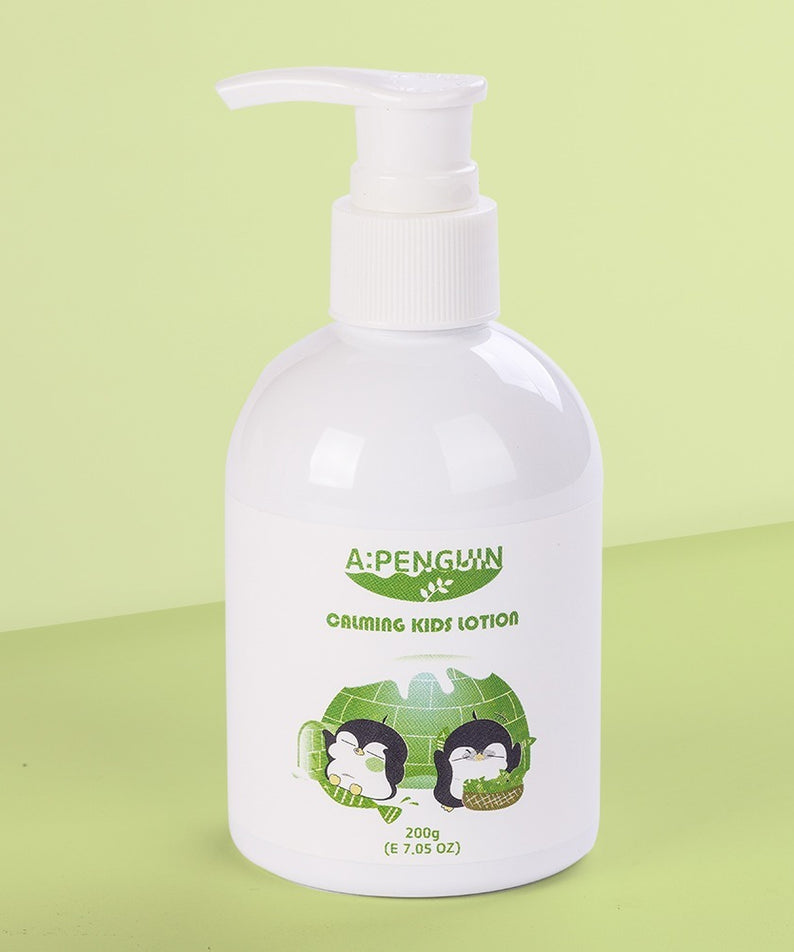 ATOMANDE Arctic Penguin Kids Children Calming Lotion Skin Soothing Moisturizing Body 200ml pour apaiser la peau des enfants.