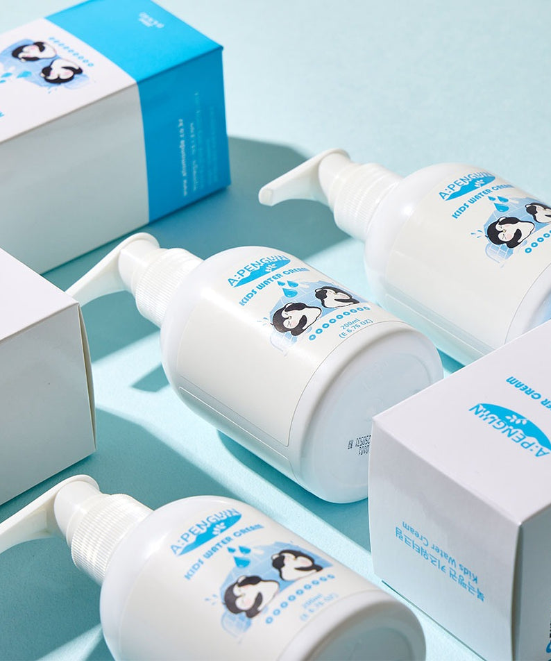 ATOMANDE Arctic Penguin Kids Children's Water Essence Moisture Cream Body Lotion 200ml, lotion pour enfants en flacons.