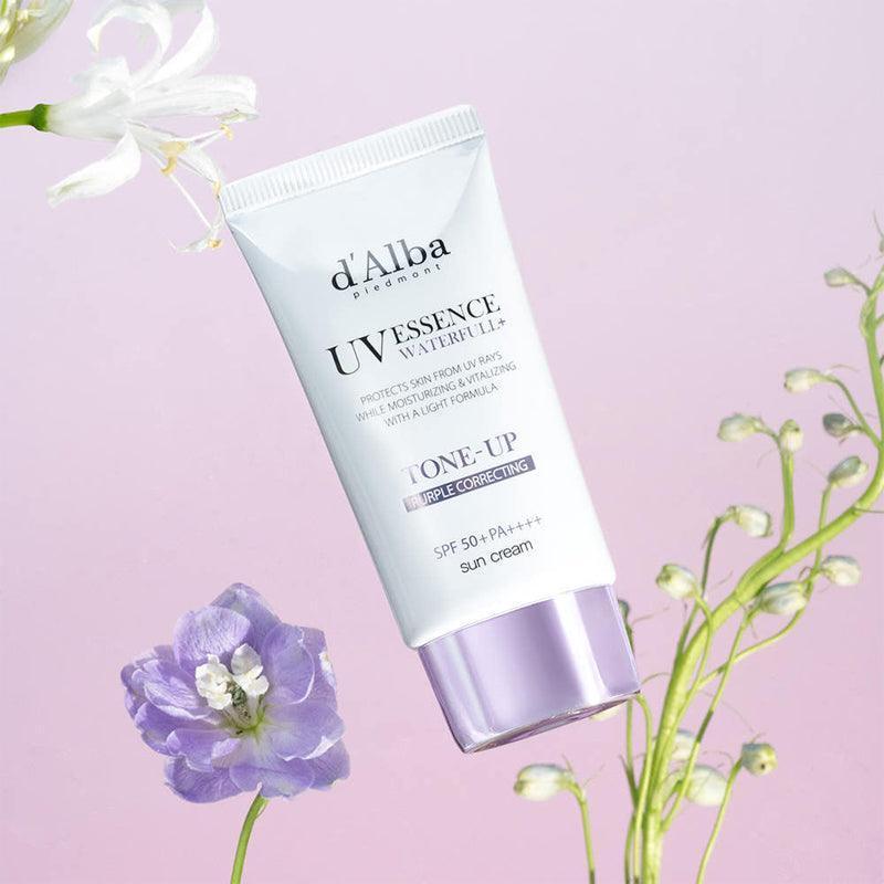 D'ALBA Vegan Waterfull Purple Tone-Up Suncream 50ml