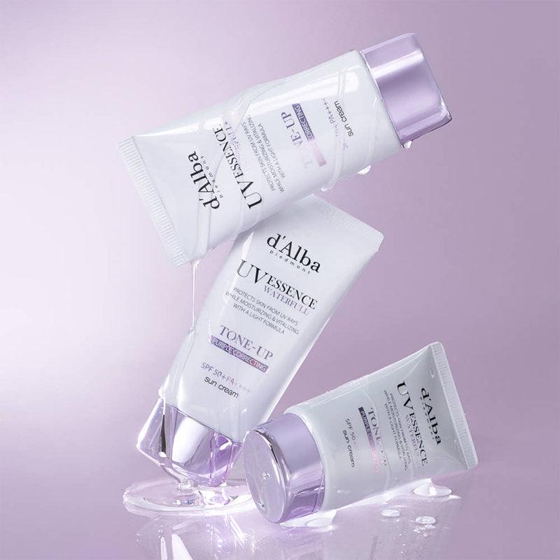 D'ALBA Vegan Waterfull Purple Tone-Up Suncream 50ml