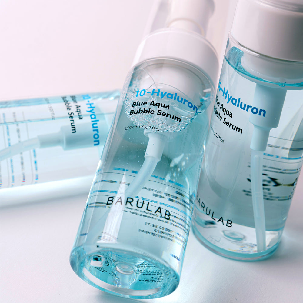 BARULAB 10-Hyaluronic Acid Blue Aqua Bubble Serum disponible sur Ma petite Coree, ton Eshop 100% K-beauty en direct de Seoul
