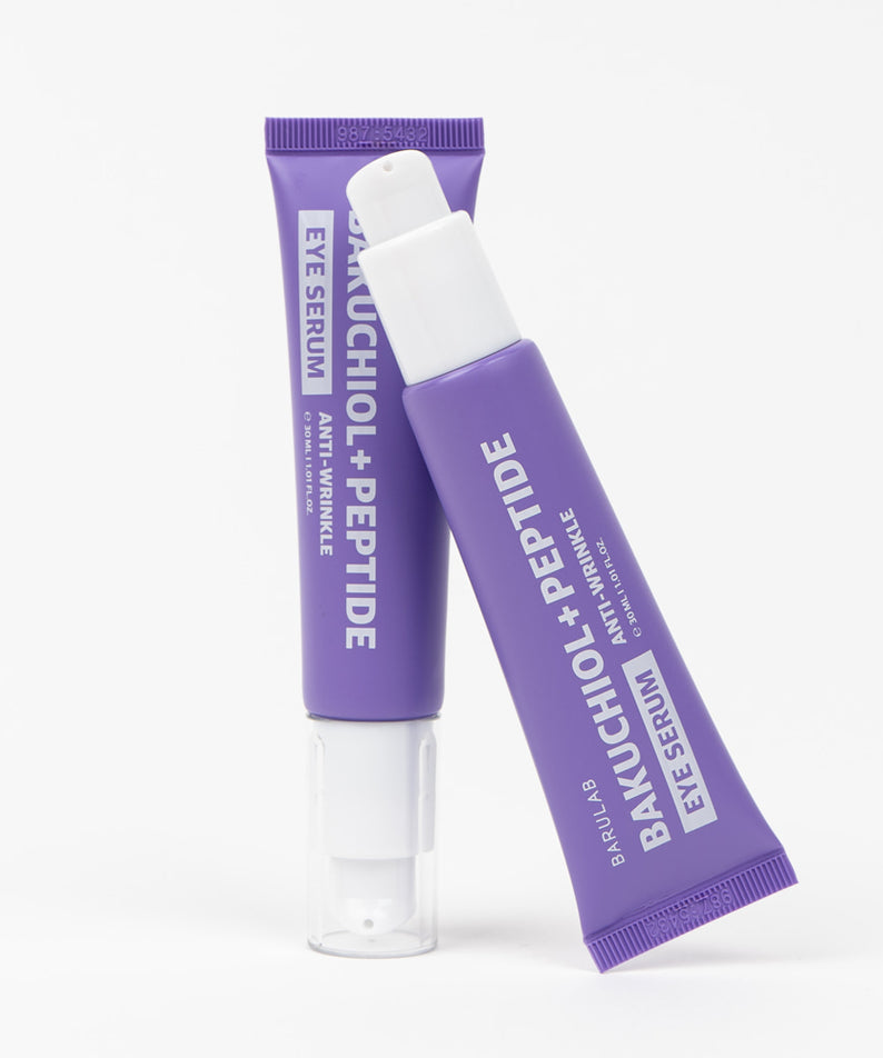 Sérum contour des yeux BARULAB Bakuchiol Peptide Wrinkle Eye Serum 30ml avec propriétés anti-rides et peptides puissant.