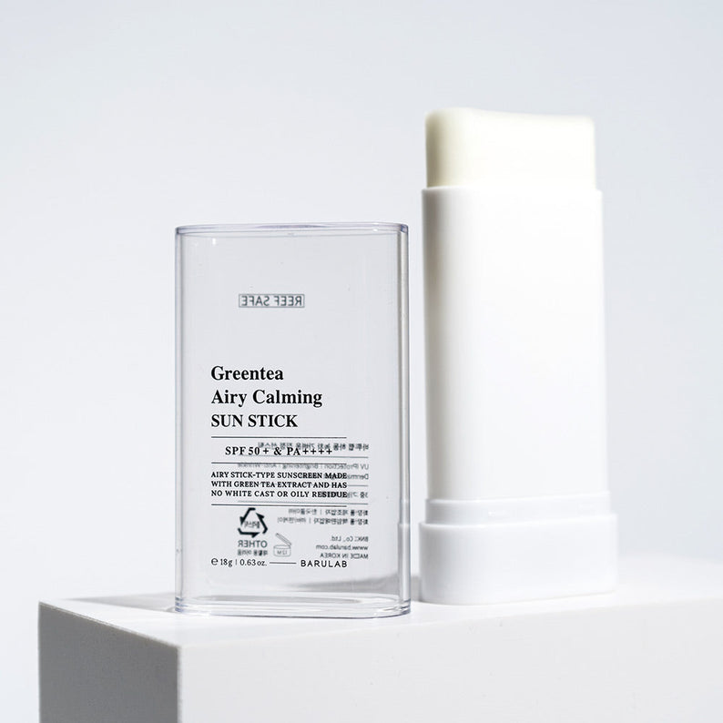 BARULAB Greentea Airy Calmimg Sun Stick disponible sur Ma petite Coree, ton Eshop 100% K-beauty en direct de Seoul