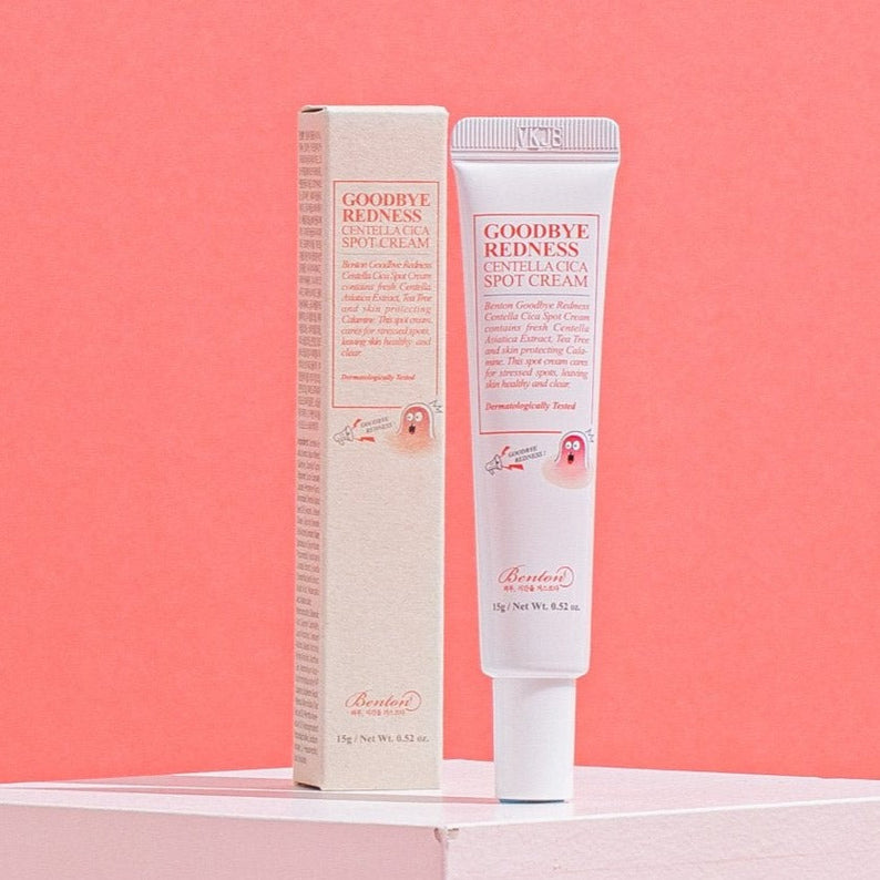 BENTON Goodbye Redness Centella Cica Spot Cream 15g disponible sur Ma petite Coree, ton Eshop 100% K-beauty en direct de Seoul