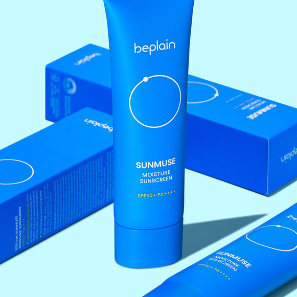 BEPLAIN Sunmuse Moisture Sunscreen SPF50+ PA++++ 50ml disponible sur Ma petite Coree, ton Eshop 100% K-beauty en direct de Seoul