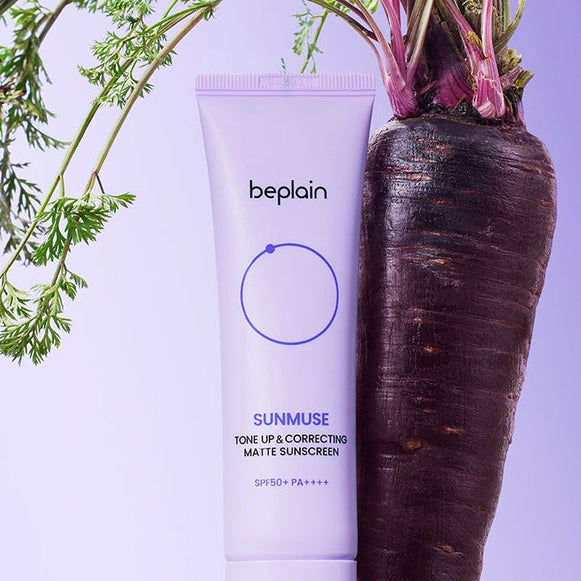 BEPLAIN Sunmuse Toneup & Correting Matte Sunscreen SPF50+ PA++++ 50ml disponible sur Ma petite Coree, ton Eshop 100% K-beauty en direct de Seoul