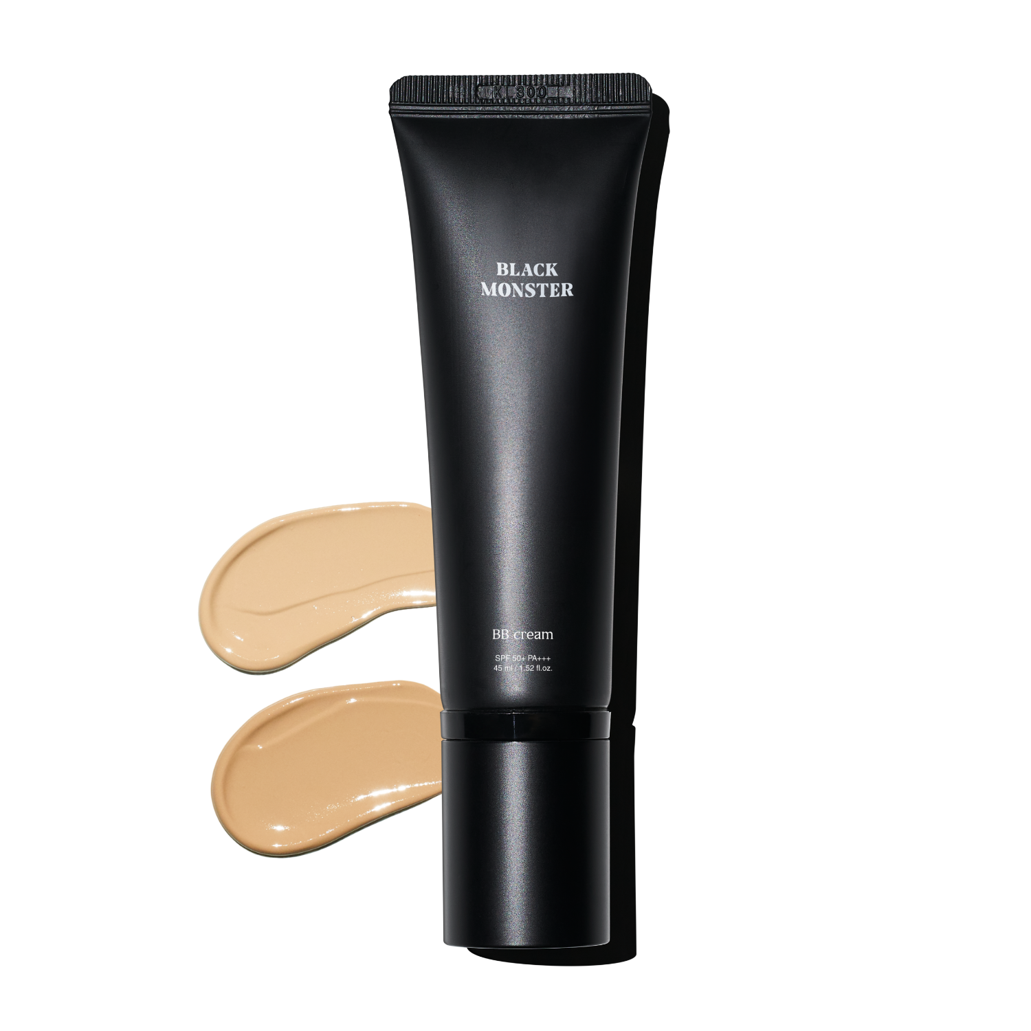 BLACK MONSTER Monster BB Cream 45ml, tube noir et touches de teinte beige sur fond clair, produit maquillage.