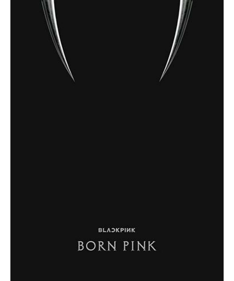 BLACKPINK - 2nd ALBUM [BORN PINK] (BOX SET ver.)(BLACK ver.) - Album Kpop, pochette noire avec logo et titrage.