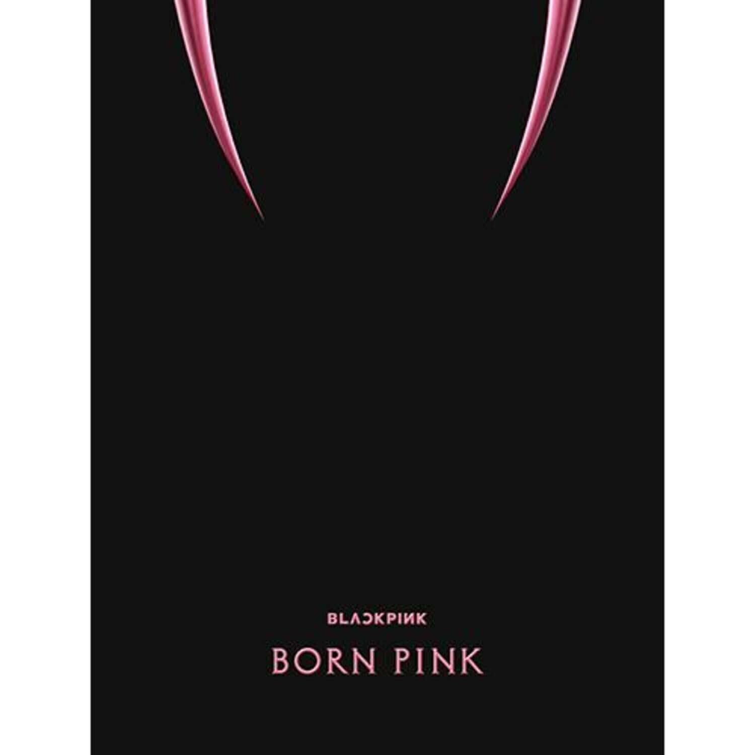 BLACKPINK - 2nd ALBUM [BORN PINK] (BOX SET ver.)(PINK ver.) - Album Kpop, boîte noire et détail rose, visuel cover
